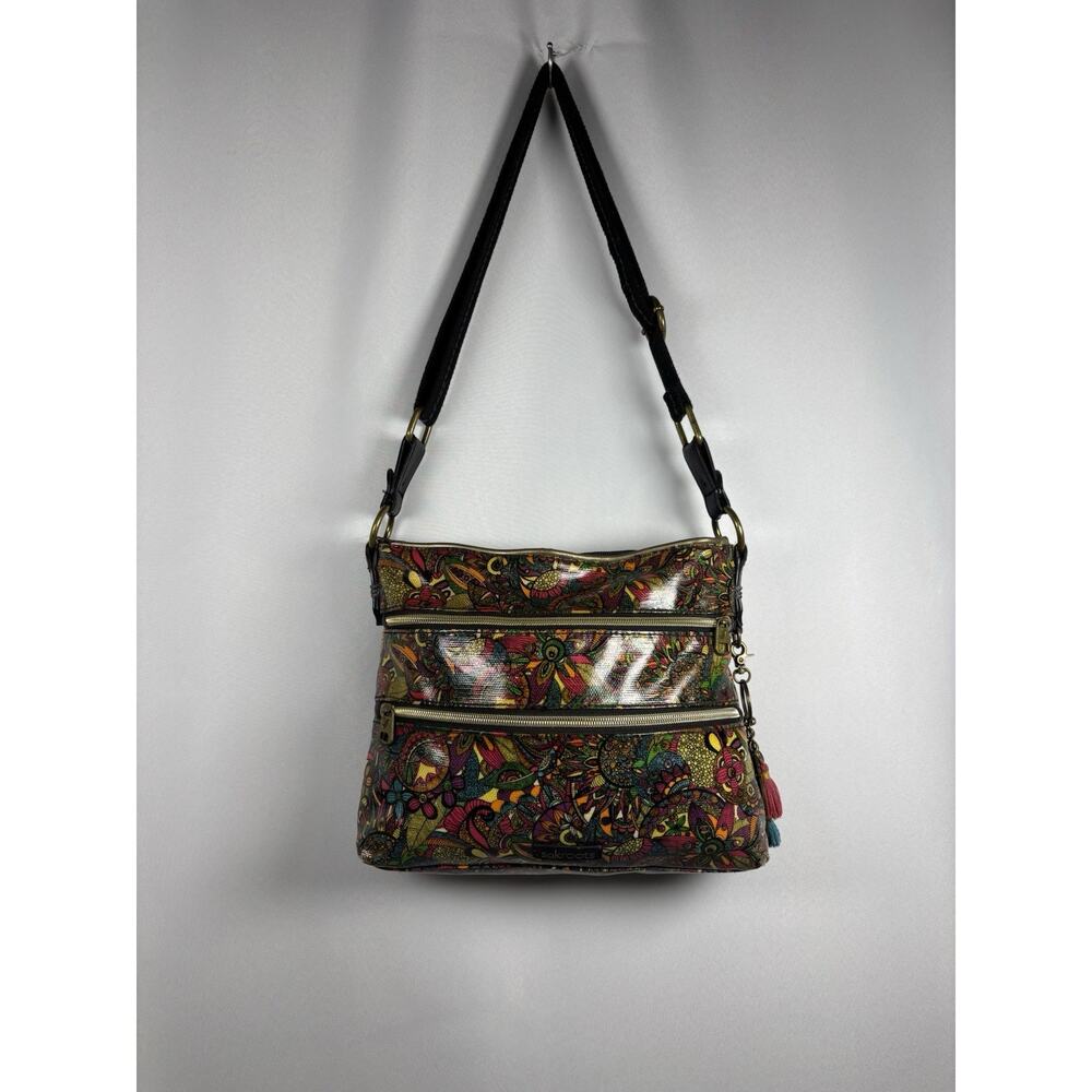 Sakroots Artist Circle Handbag Rainbow Crossbody Purse Zipper MSRP $69.00 New